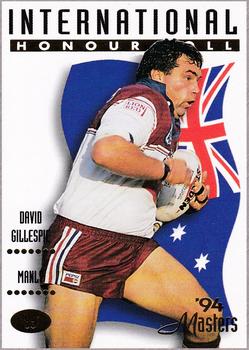 1994 Dynamic NSW Rugby League '94 Masters #89 David Gillespie Front